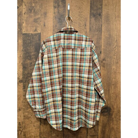 Vintage GWG Cowboy Kings Plaid Button Up Shirt Pearl Snaps Medium EUC - Picture 3 of 5